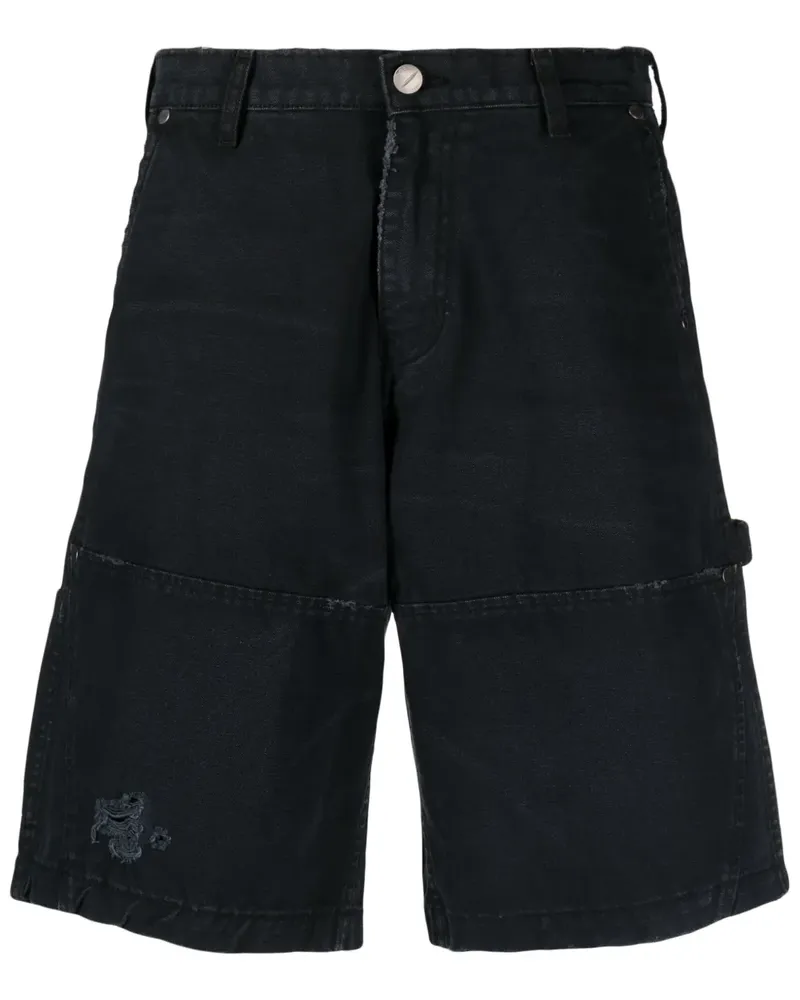 RHUDE Jeans-Shorts im Distressed-Look - Blau Blau