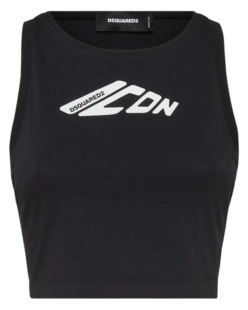Dsquared2 Mini Fit Icon Tanktop - Schwarz Schwarz