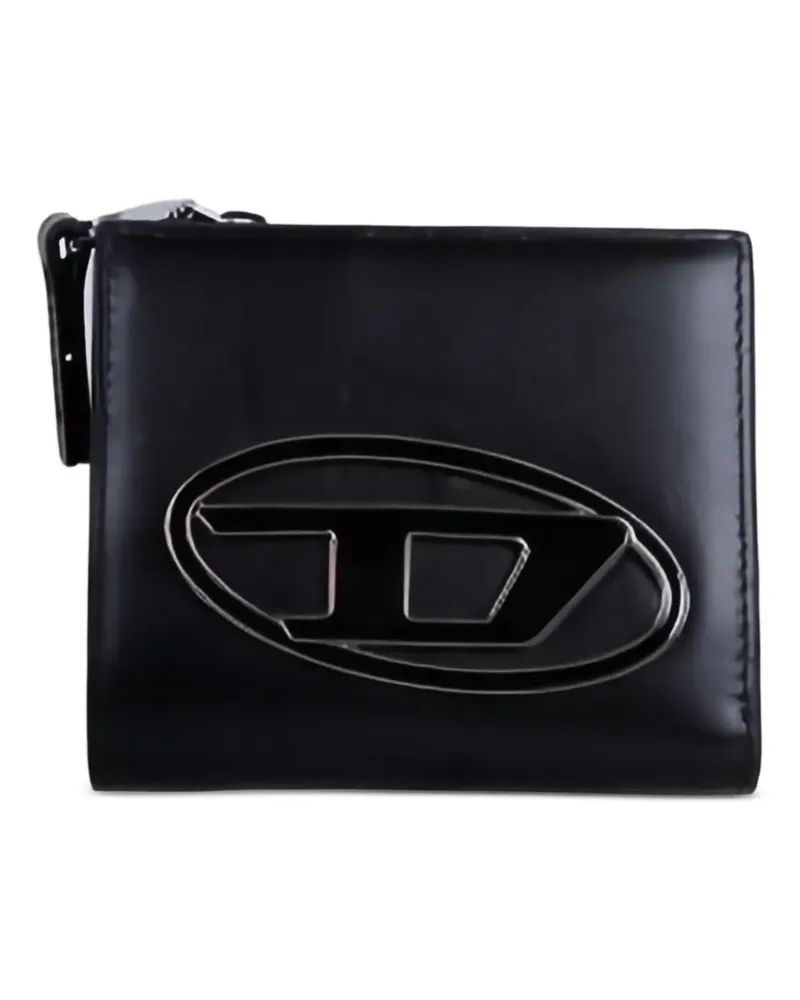 Diesel 1DR Bi Fold Zip L Portemonnaie - Schwarz Schwarz