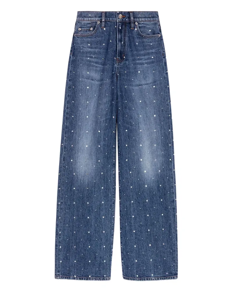 Maje Jeans mit Nieten - Blau Blau