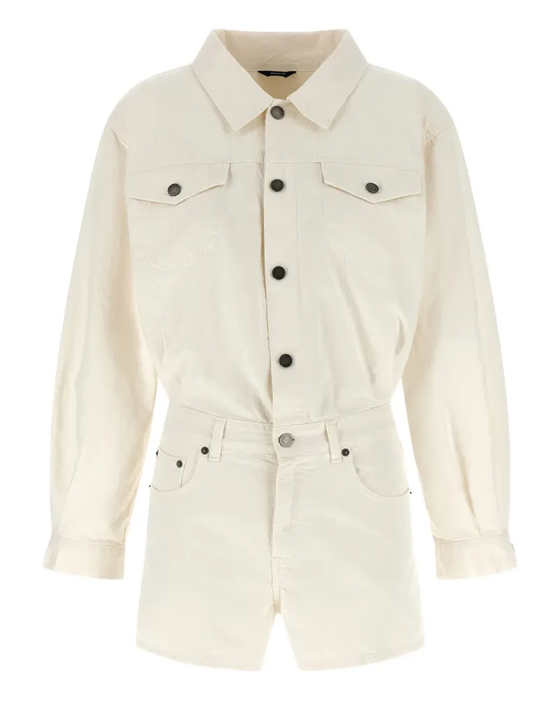 Haikure Elle Authentic Lax button-up playsuit - Nude Nude