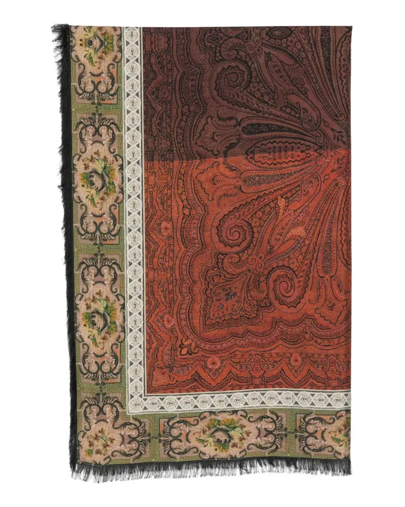 Pierre-Louis Mascia Schal mit Paisley-Print - Braun Braun