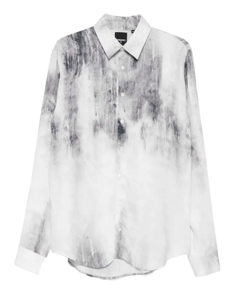 Patrizia Pepe Hemd mit grafischem Print - Grau Grau