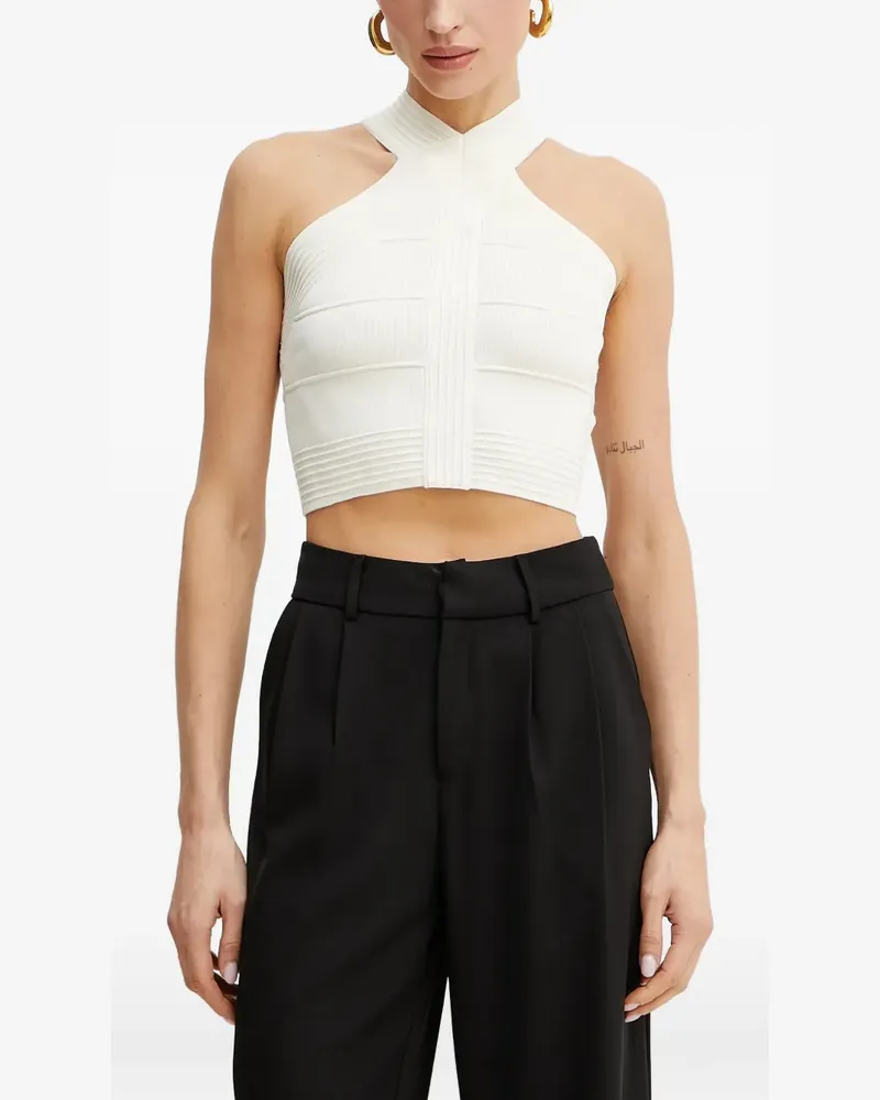 Guess Gestricktes Neckholder-Top - Nude Nude