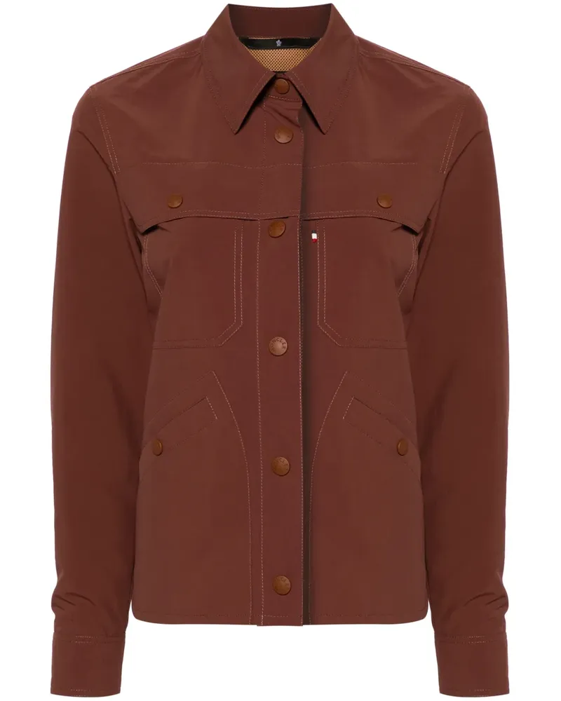 Moncler Leichte Pochet Sportjacke - Braun Braun