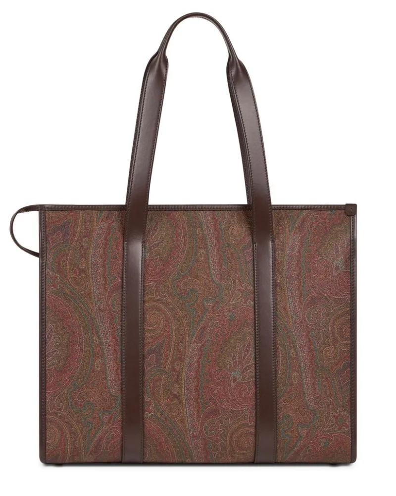 Etro Tote Bag mit Paisley-Motiv - Braun Braun