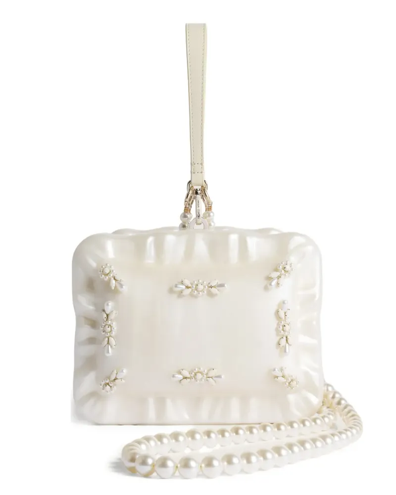 Simone Rocha Clutch im Kissendesign - Weiß Weiß
