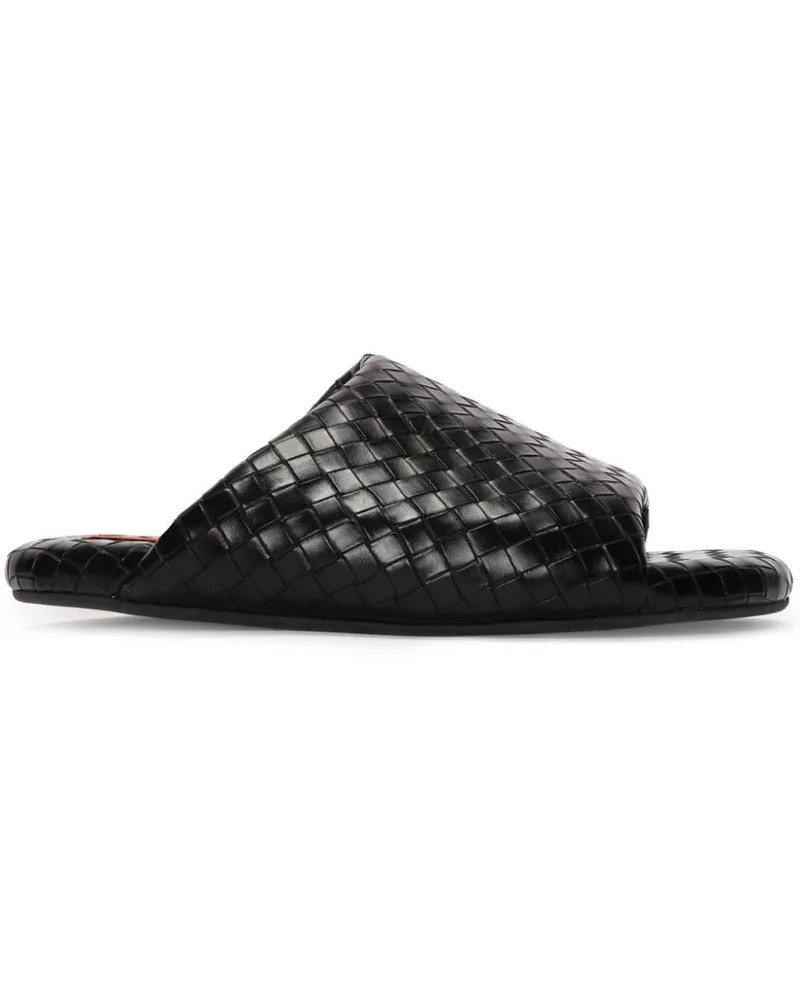 Simon Miller Gewebte Bubble-Pantoletten - Schwarz Schwarz