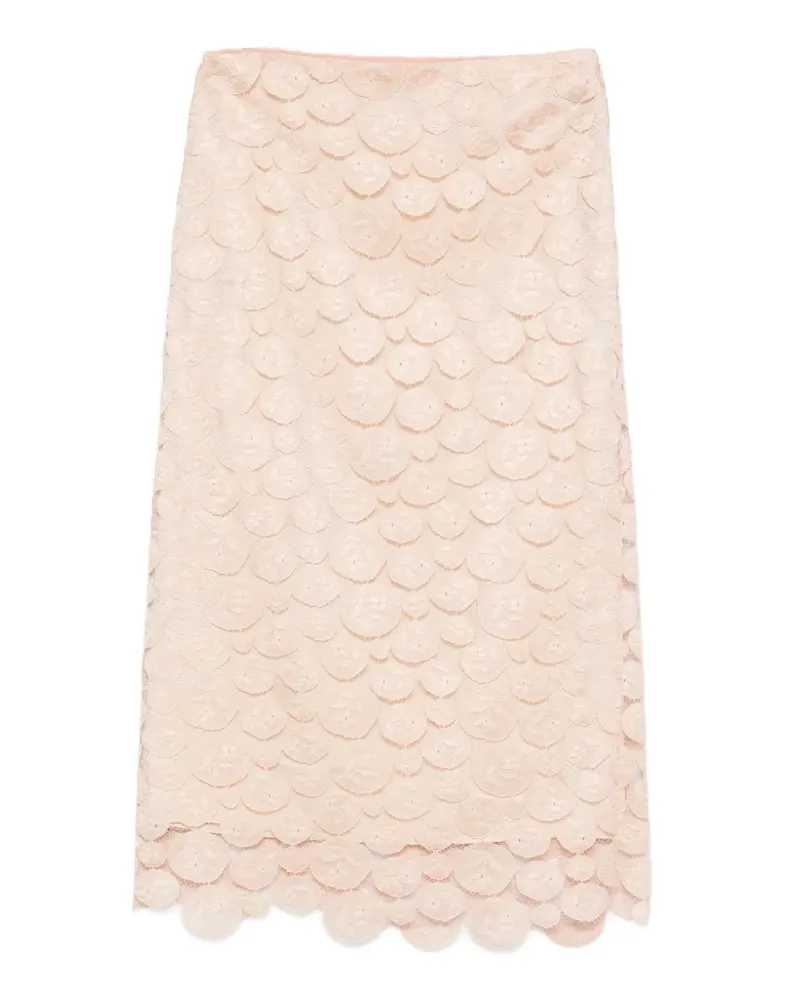 ASPESI Rock mit Blumenmuster - Nude Nude