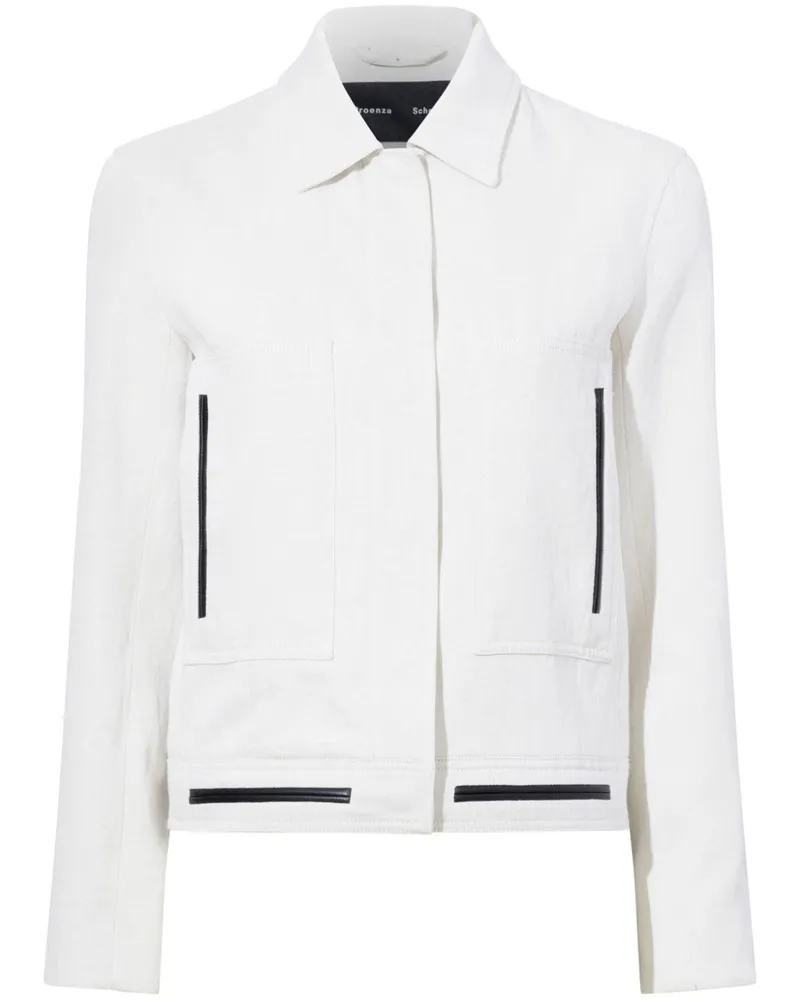 Proenza Schouler Klassische Jacke - Weiß Weiß