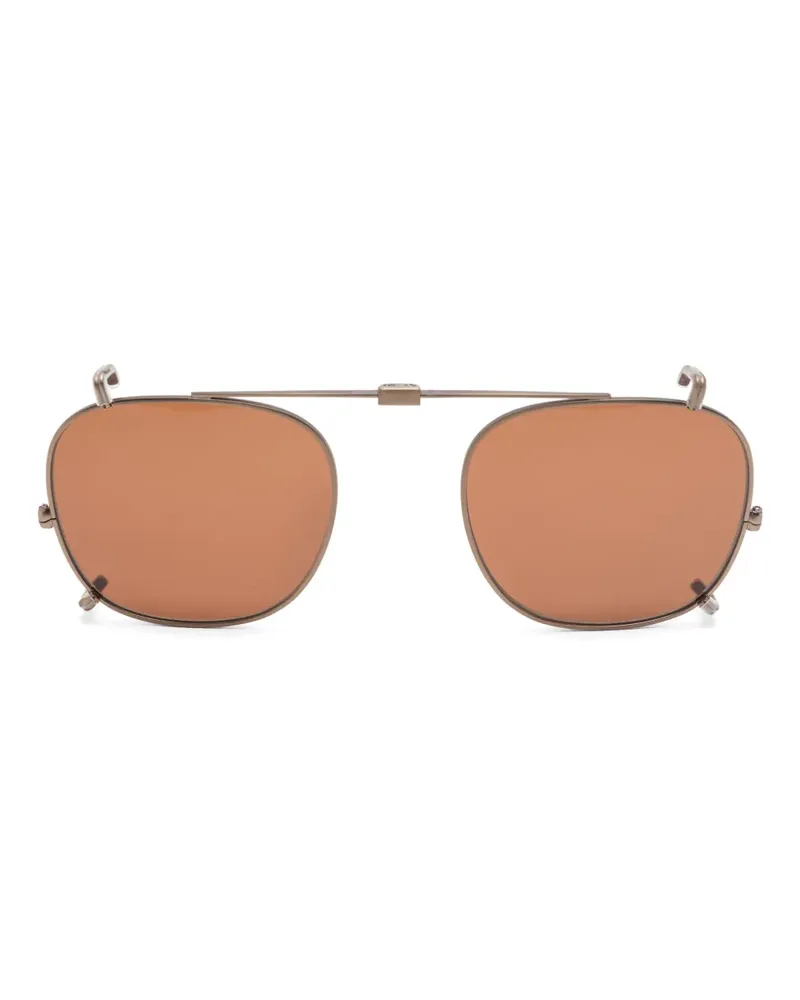 Garrett Leight Sherwood Clip-on-Gläser - Braun Braun