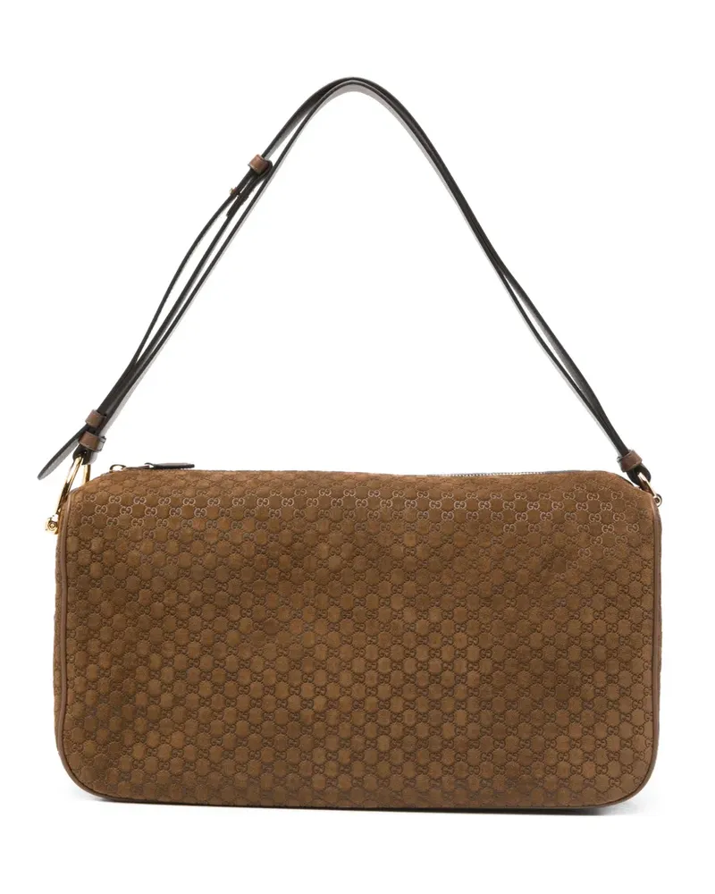Gucci logo-pattern shoulder bag - Braun Braun