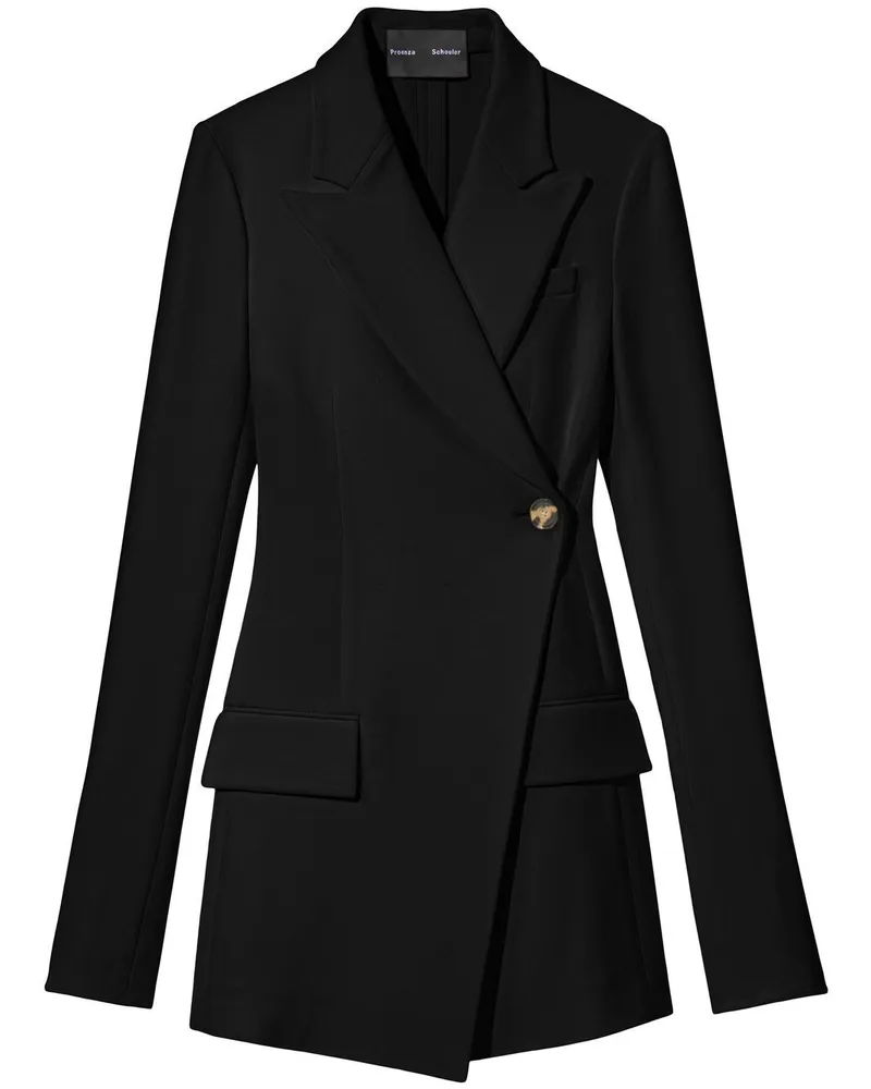 Proenza Schouler Blazer mit steigendem Revers - Schwarz Schwarz