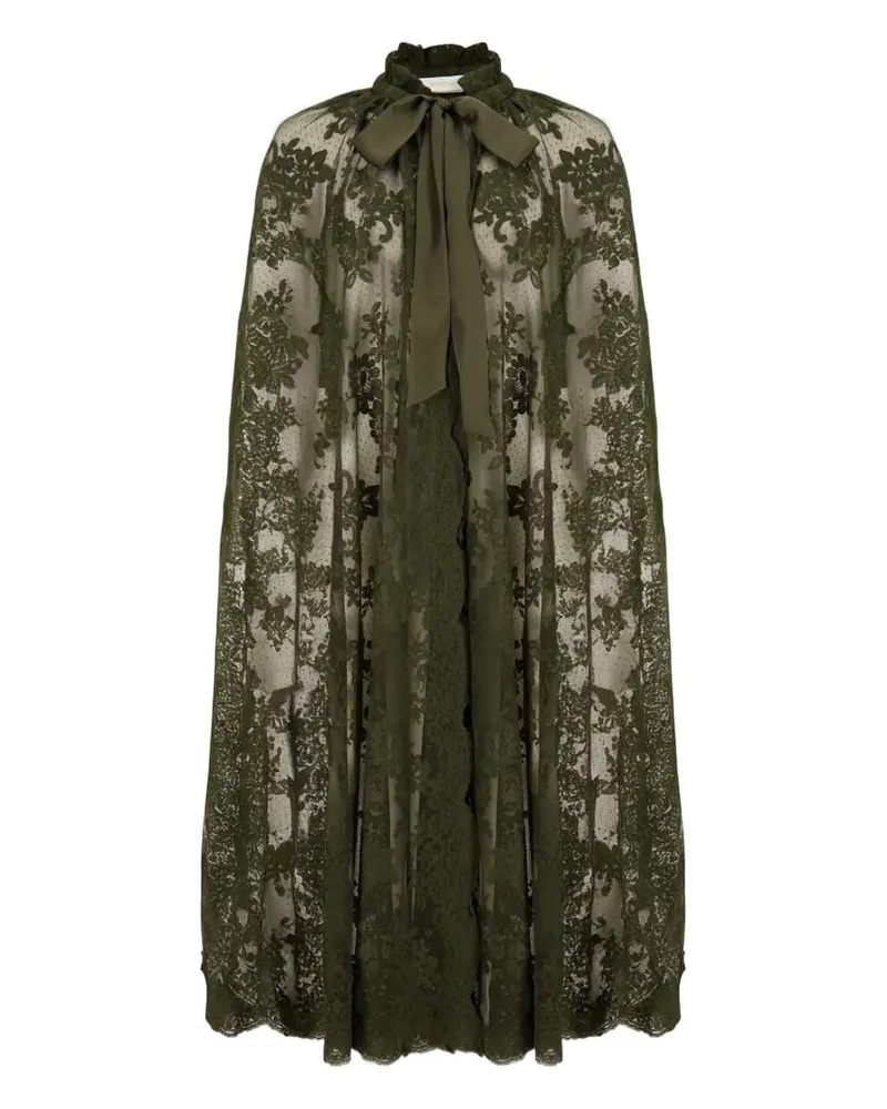 Zimmermann lace high-neck cape - Grün Grün