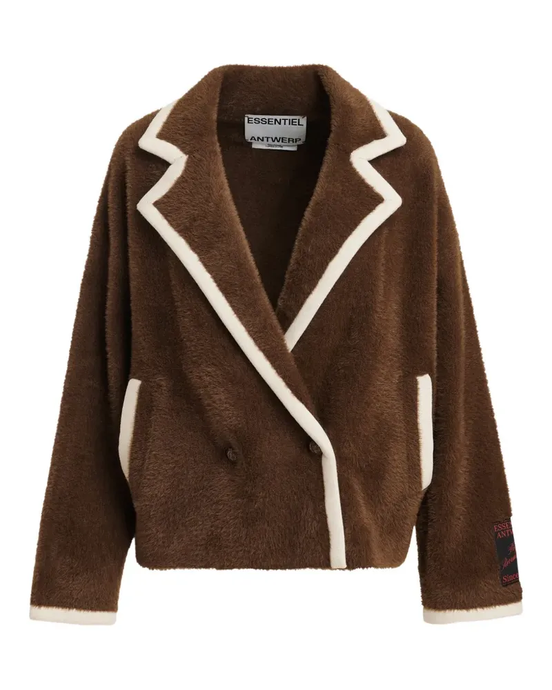 Essentiel Doppelreihiger Cardigan - Braun Braun