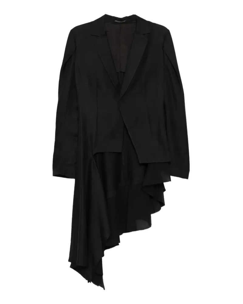 Yohji Yamamoto Klassische Jacke - Schwarz Schwarz