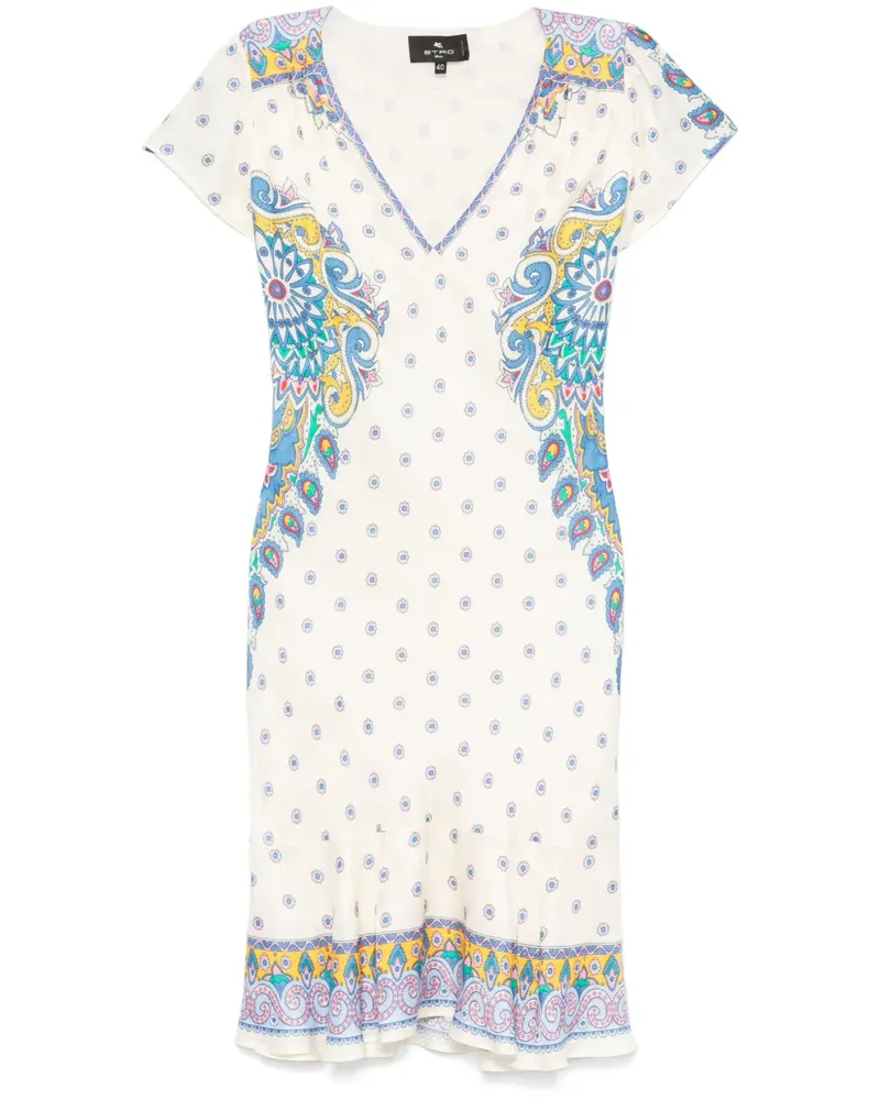 Etro Kleid mit Paisley-Print - Nude Nude