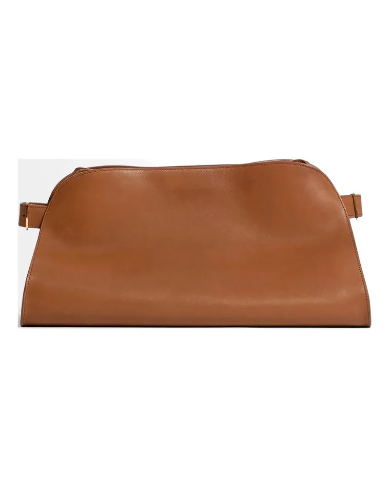 The Row leather clutch bag - Braun Braun