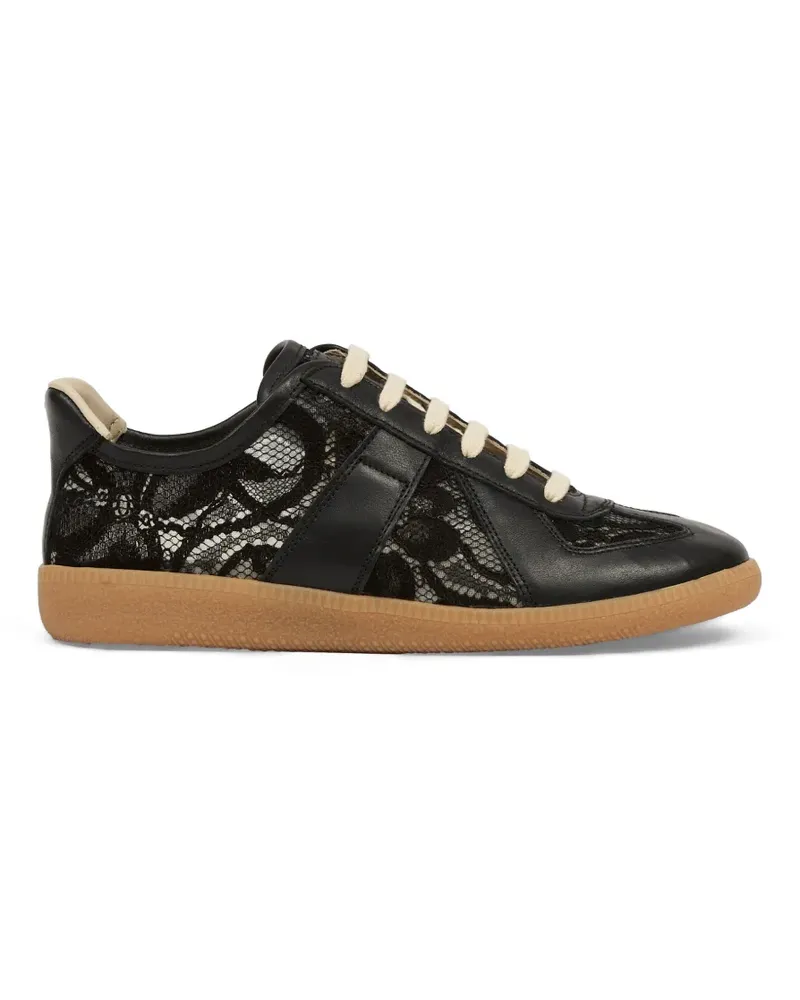 Maison Margiela Replica Sneakers mit Spitzeneinsatz - Schwarz Schwarz