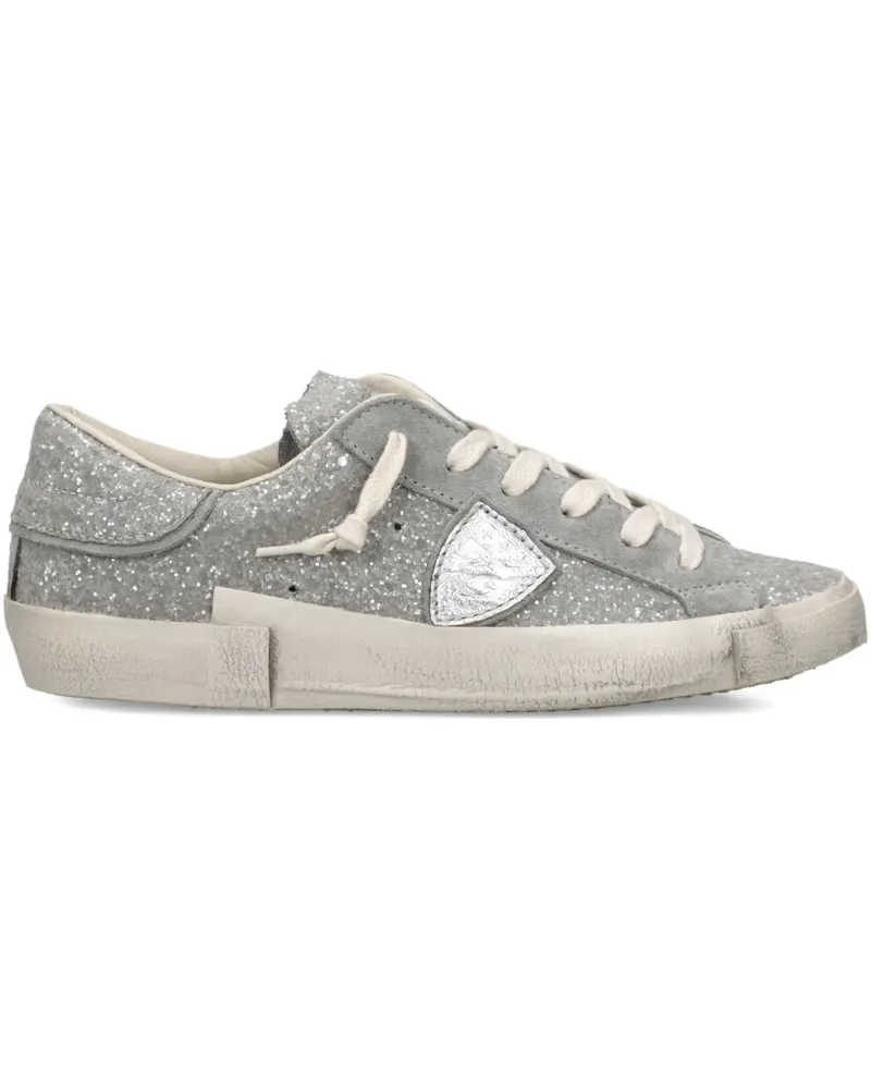 Philippe Model Prsx Sneakers mit Glitter-Applikation - Grau Grau