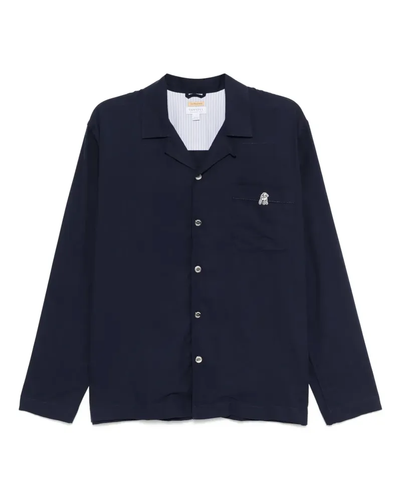 Undercover Kurzärmeliges Hemd - Blau Blau