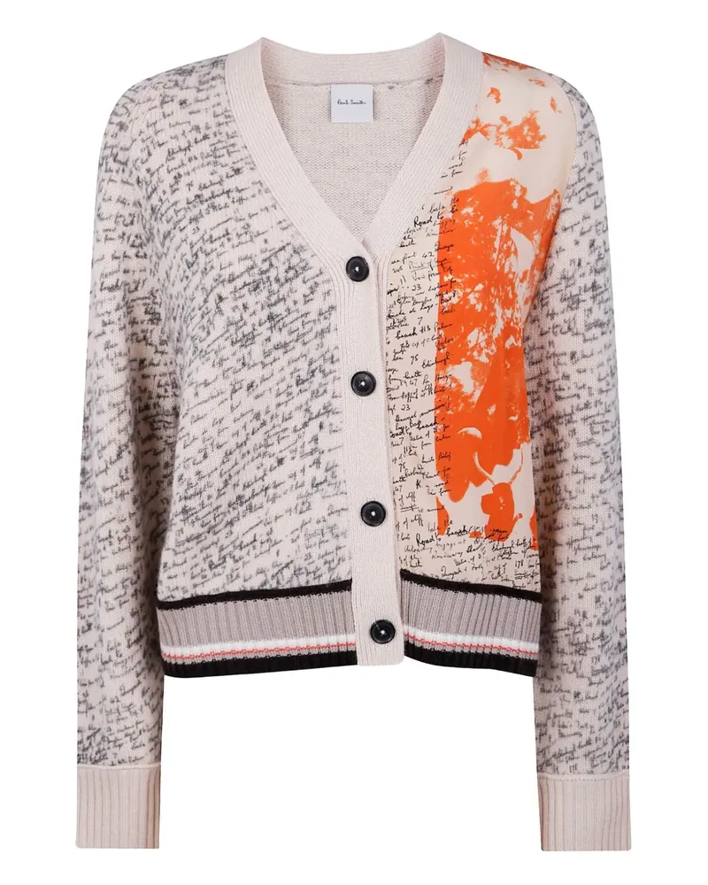 Paul Smith Cardigan mit Script-Print - Nude Nude