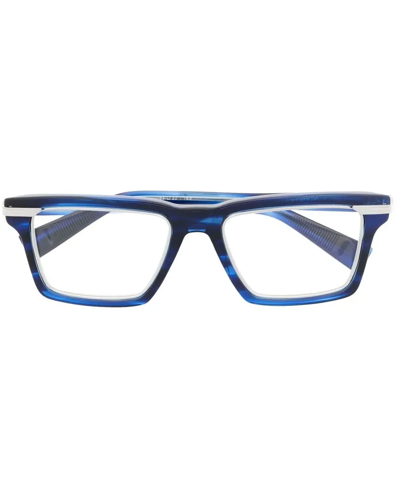 Balmain Legion IV Brille mit eckigem Gestell - Blau Blau