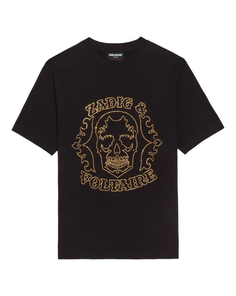 Zadig & Voltaire T-Shirt mit grafischem Print - Braun Braun