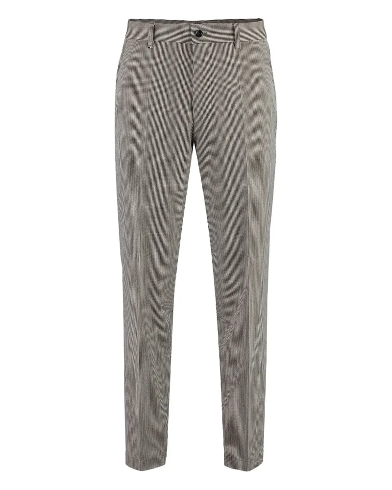 HUGO BOSS Hose mit Hahnentrittmuster - Nude Nude