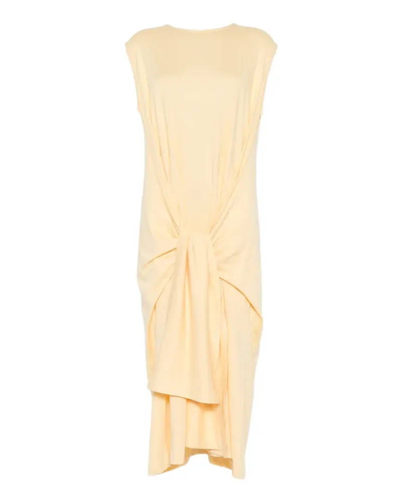 Totême knot-detail sleeveless midi dress - Gelb Gelb