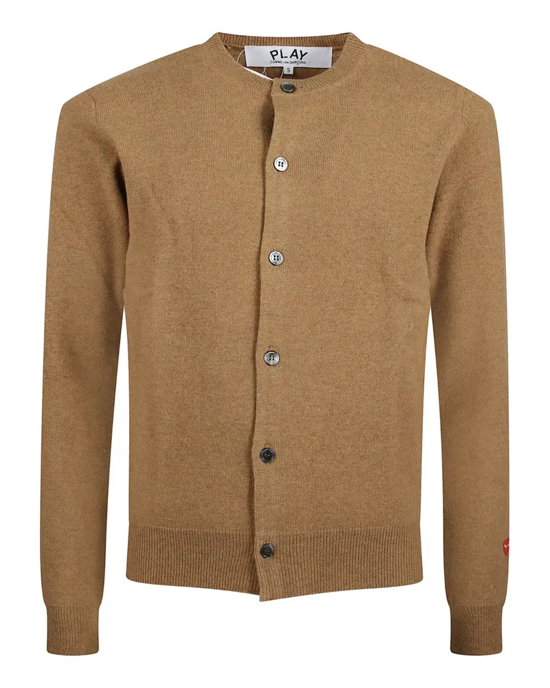 Comme des Garçons Cardigan mit Herzmotiv - Braun Braun