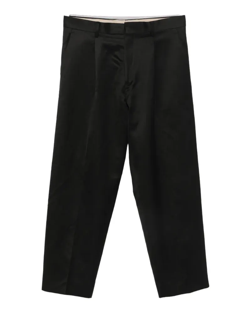 Costumein pleated-design trousers - Schwarz Schwarz