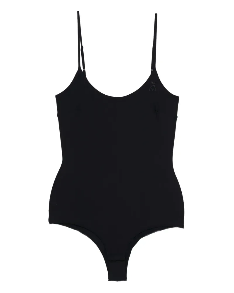 Patrizia Pepe Body mit Logo-Print - Schwarz Schwarz