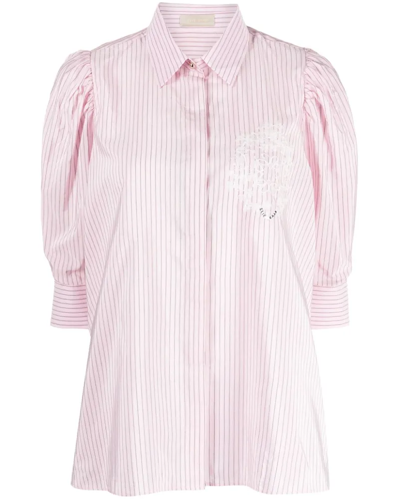 Elie Saab Hemd mit Nadelstreifen - Rosa Rosa