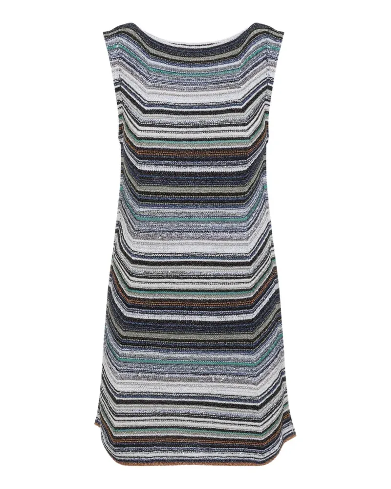 Missoni striped shift mini dress - Grau Grau