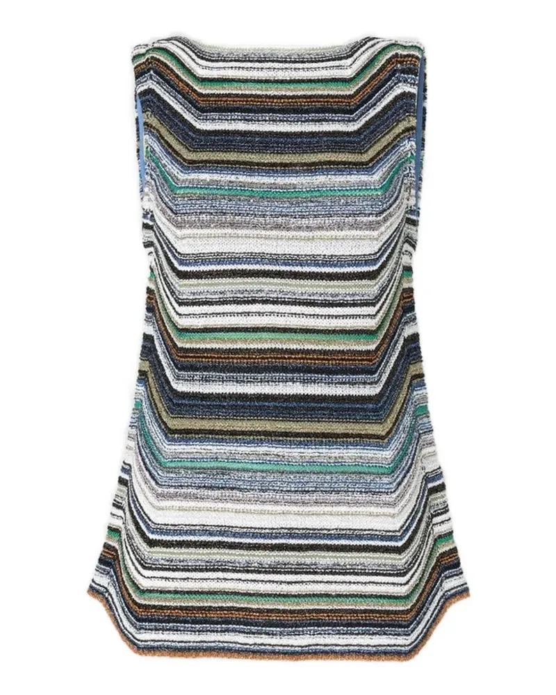 Missoni Gestreiftes Minikleid - Grau Grau