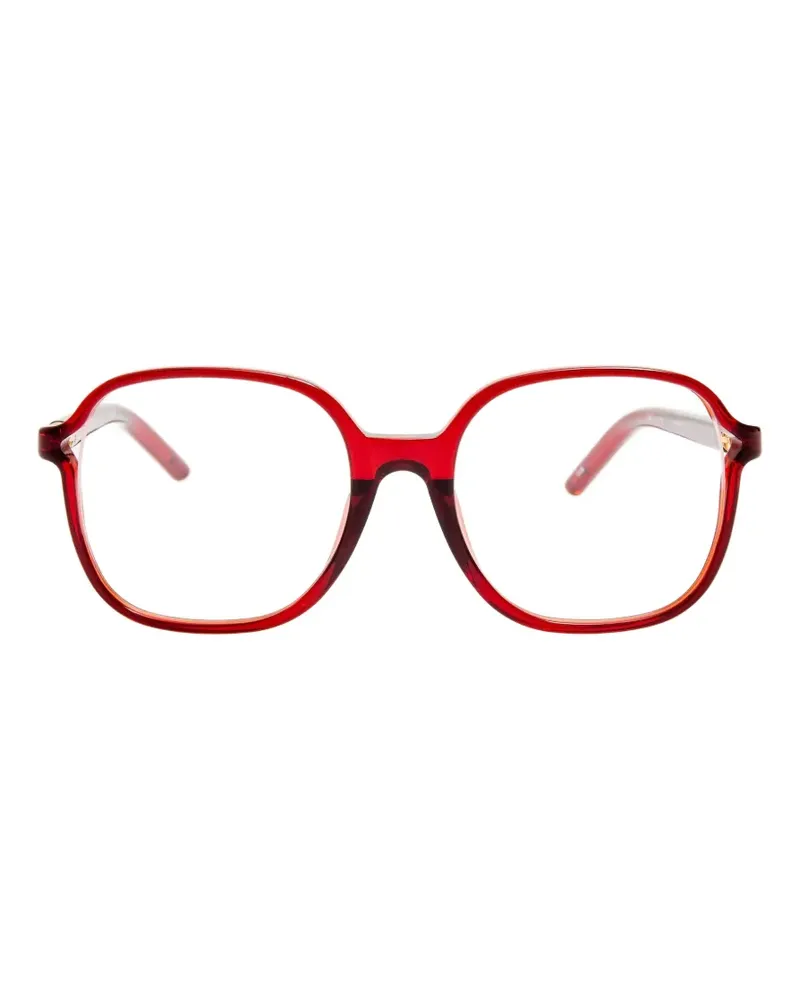 Jacquemus Berger oversized-frame glasses - Rot Rot