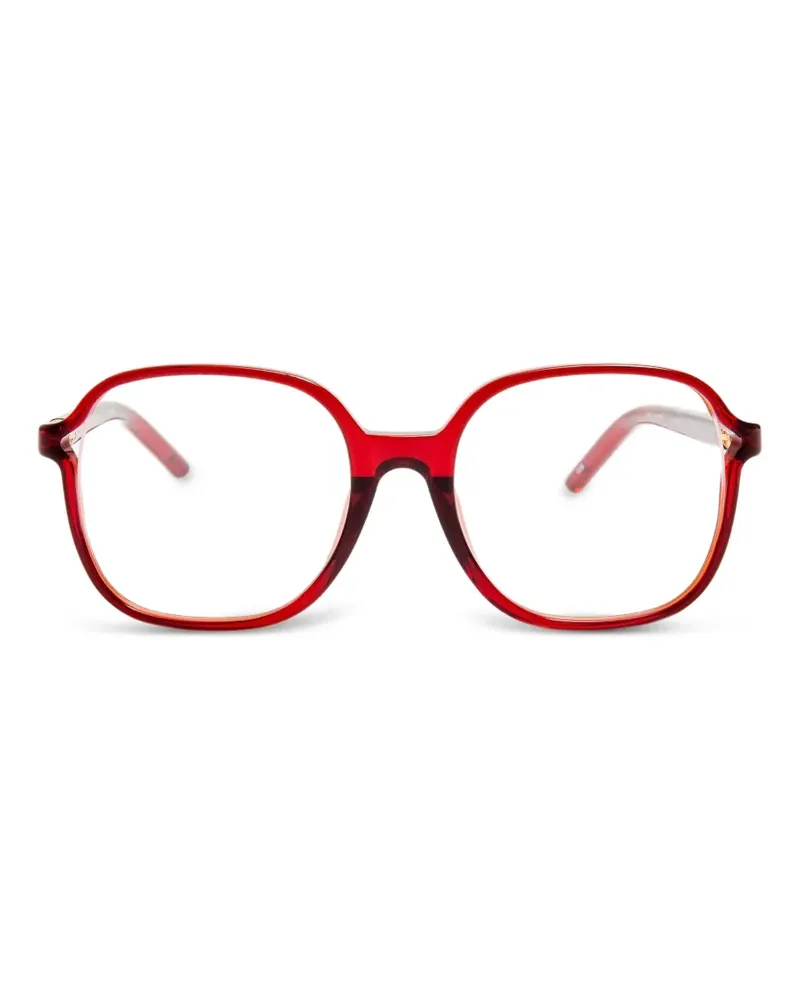 Jacquemus Berger Brille mit Oversized-Gestell - Rot Rot