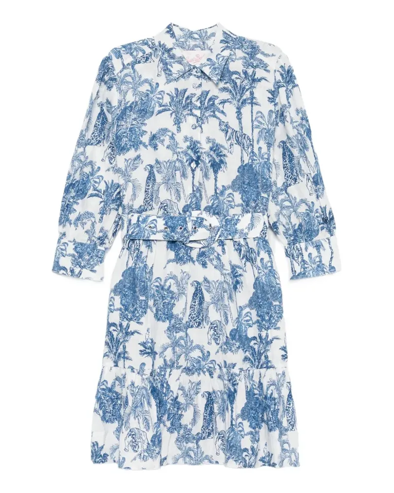 MC2 Saint Barth belted mini dress - Weiß Weiß