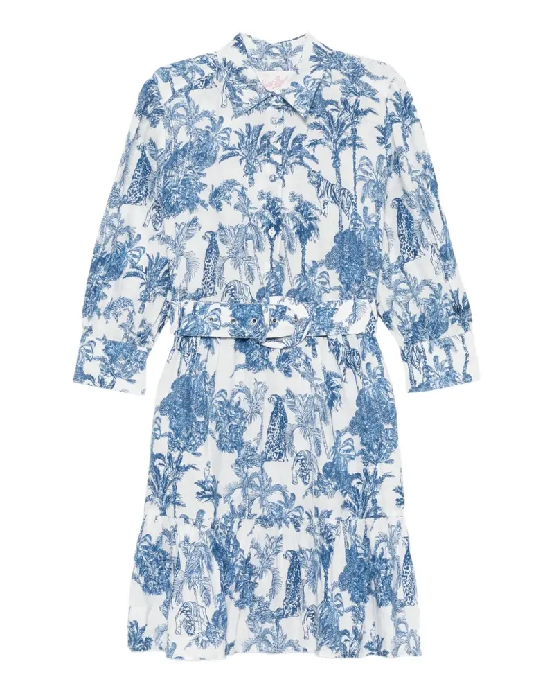 MC2 Saint Barth belted mini dress - Weiß Weiß