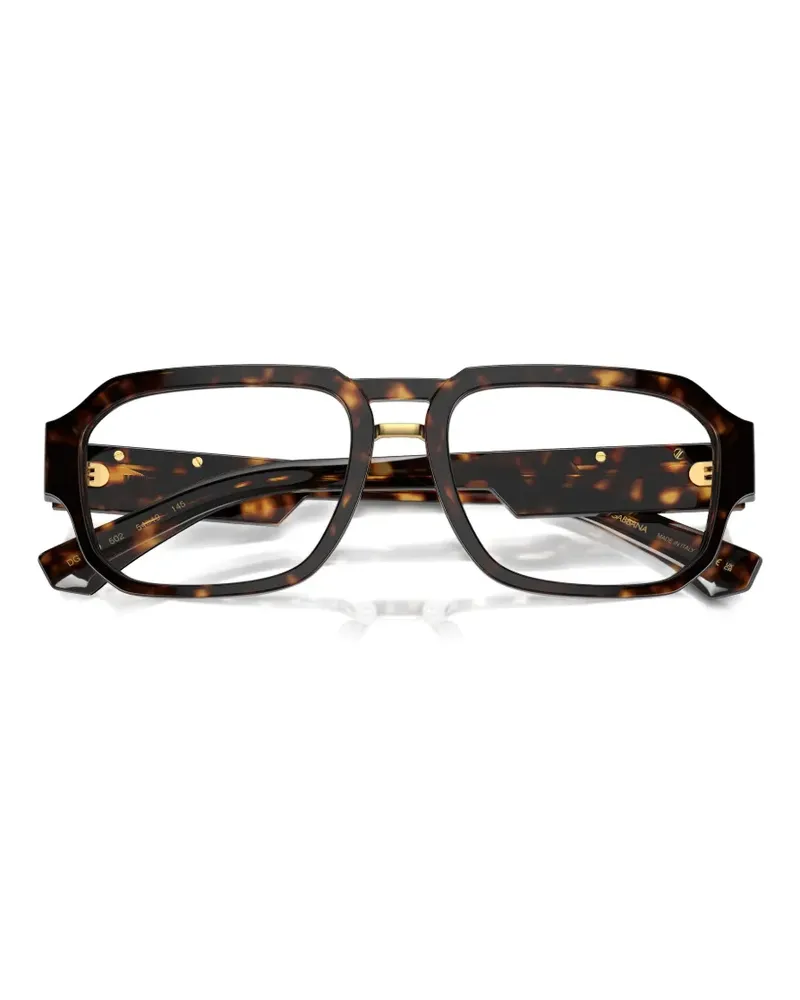 Dolce & Gabbana geometric-frame glasses - Braun Braun