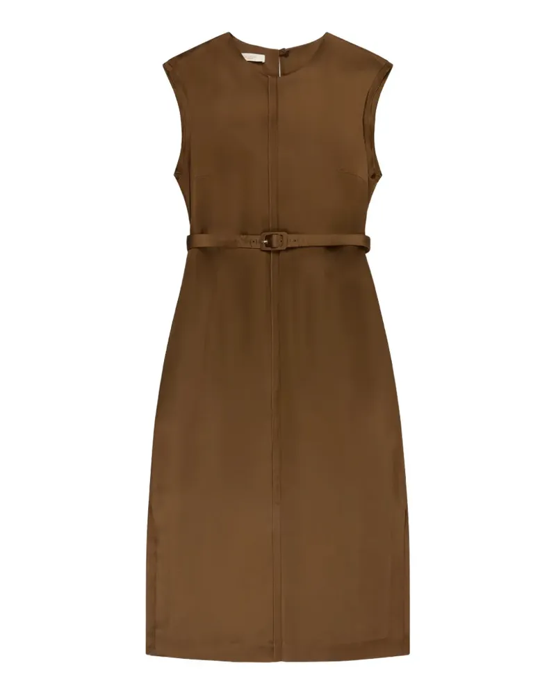Glanshirt belted midi dress - Braun Braun