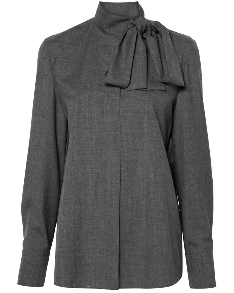 Valentino Garavani Bluse aus Schurwolle - Grau Grau