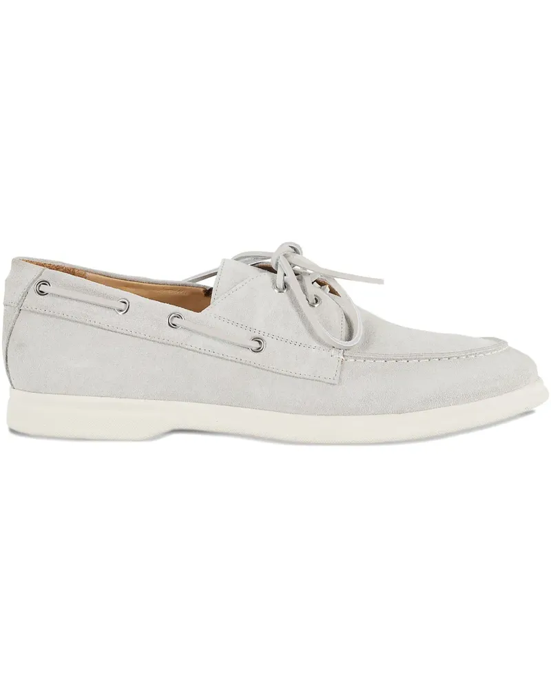 Tagliatore Segelschuhe aus Wildleder - Grau Grau