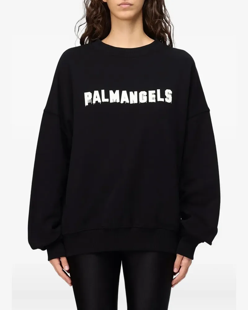 Palm Angels logo-print sweatshirt - Schwarz Schwarz