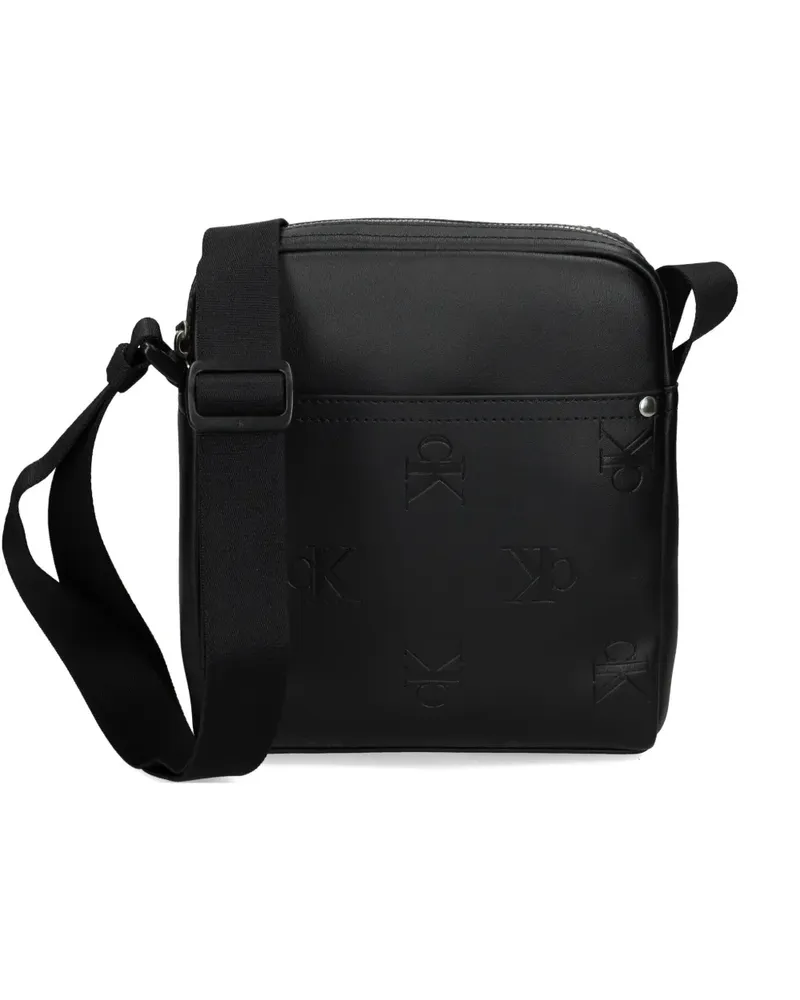 Calvin Klein Kuriertasche mit Logo-Prägung - Schwarz Schwarz