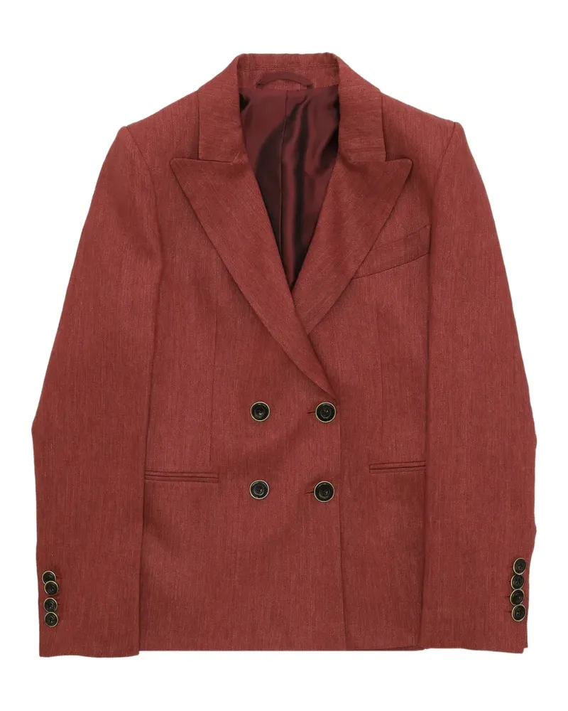 Fortela Bastien double-breasted linen blazer - Rot Rot
