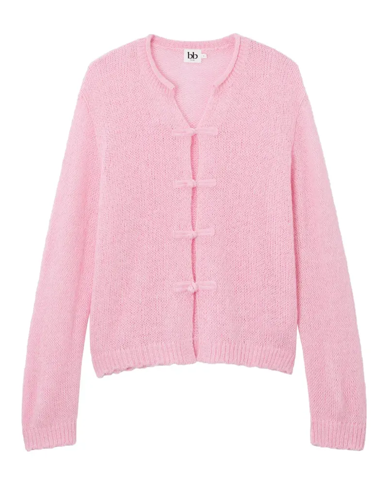 b+ab Geknöpfter Cardigan - Rosa Rosa