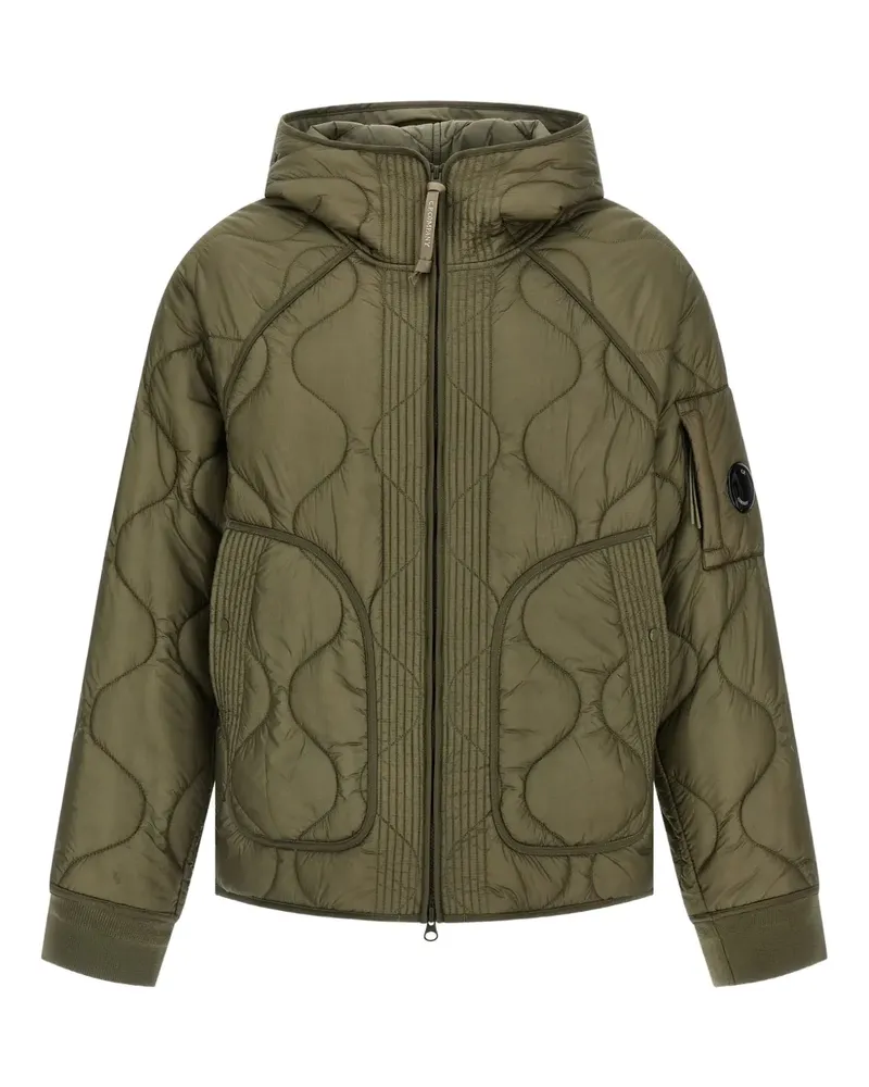 C.P. Company Wattierte Jacke mit verstellbarer Kapuze - Grün Grün