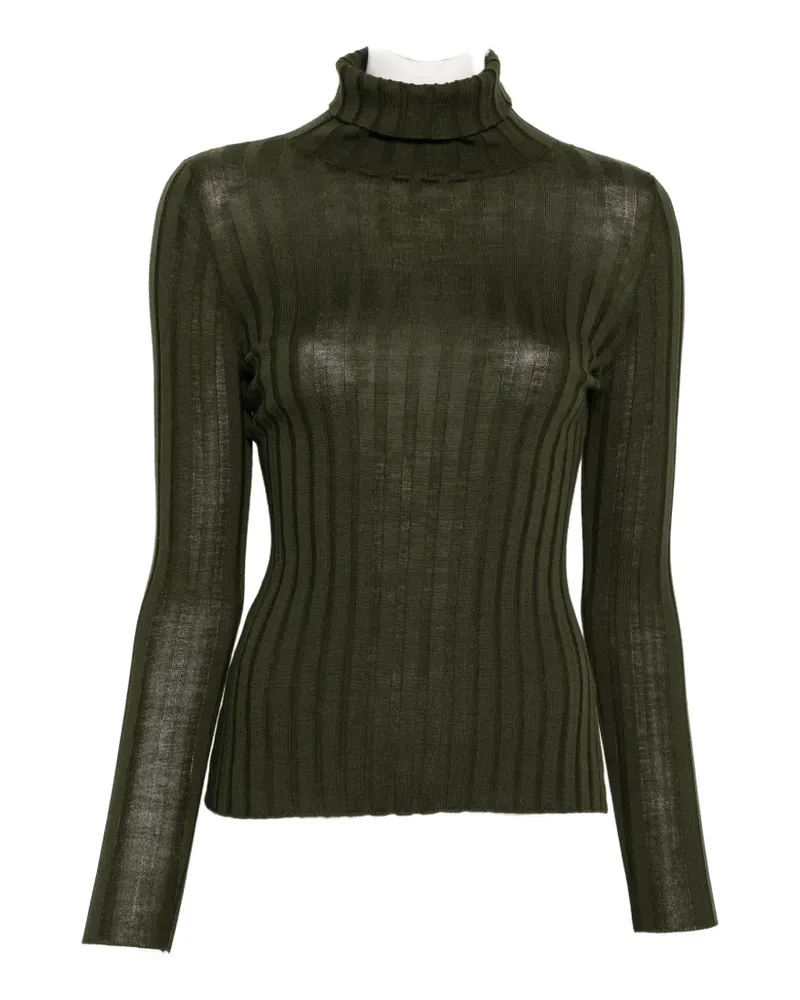 Hugenberg ribbed-knit roll-neck sweater - Grün Grün